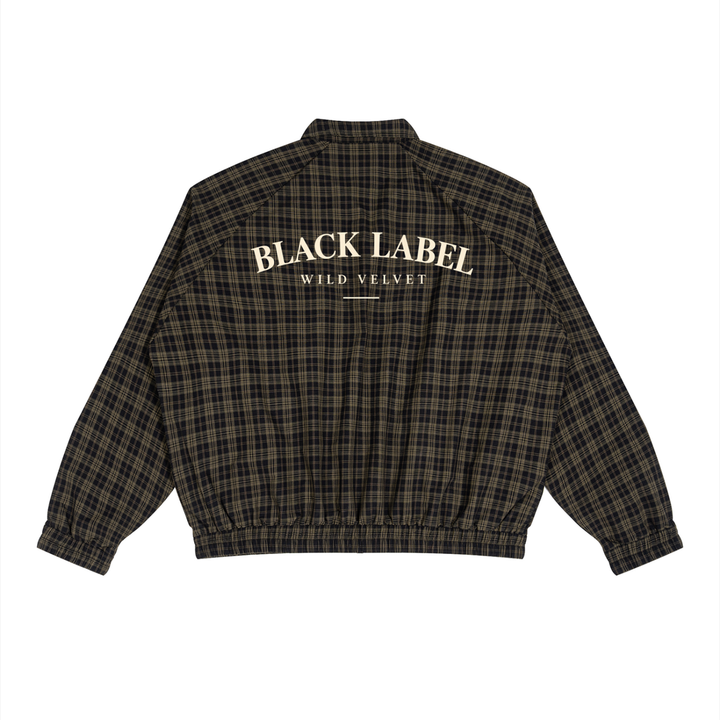 Unisex Plaid Full-Zip Track Jacket