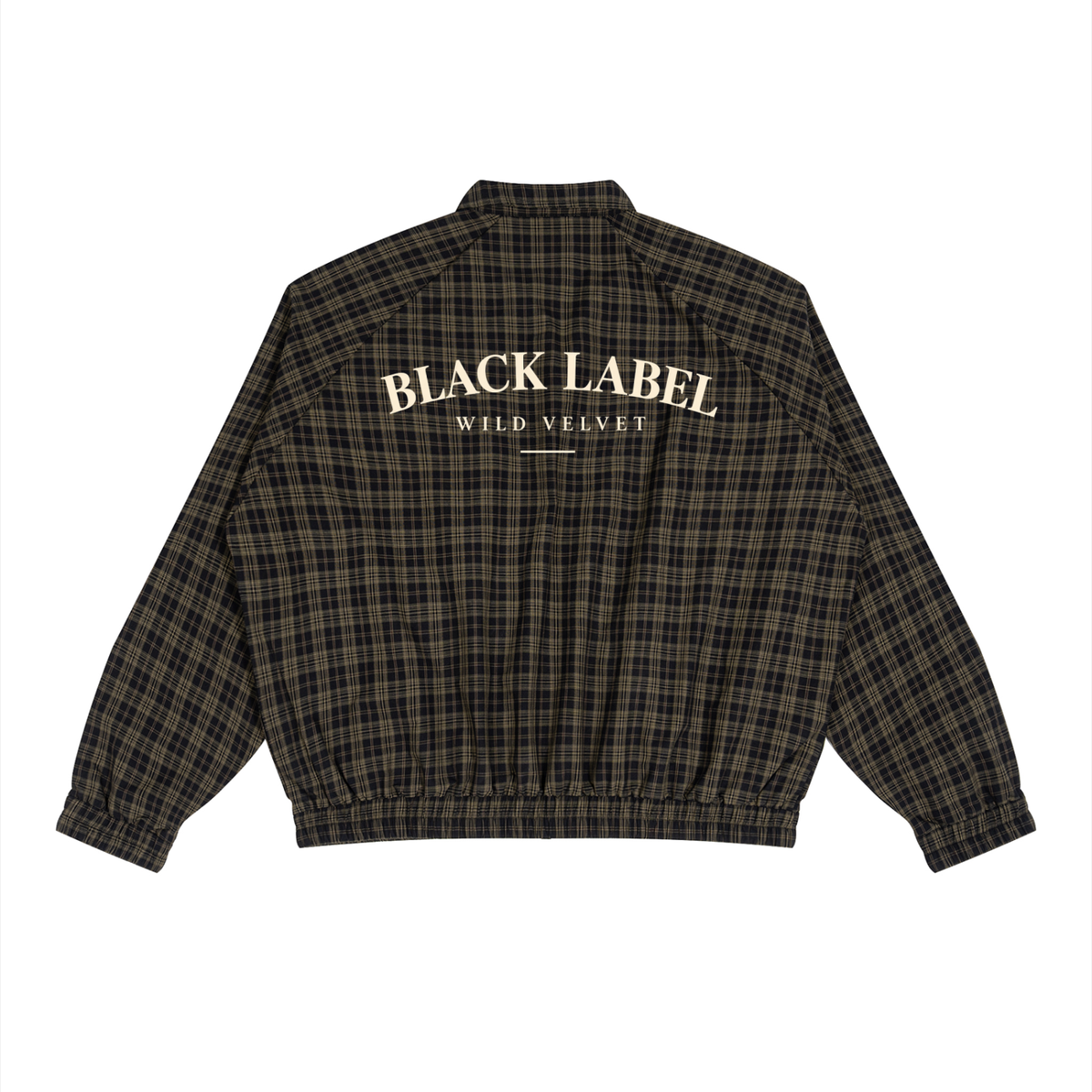 Unisex Plaid Full-Zip Track Jacket